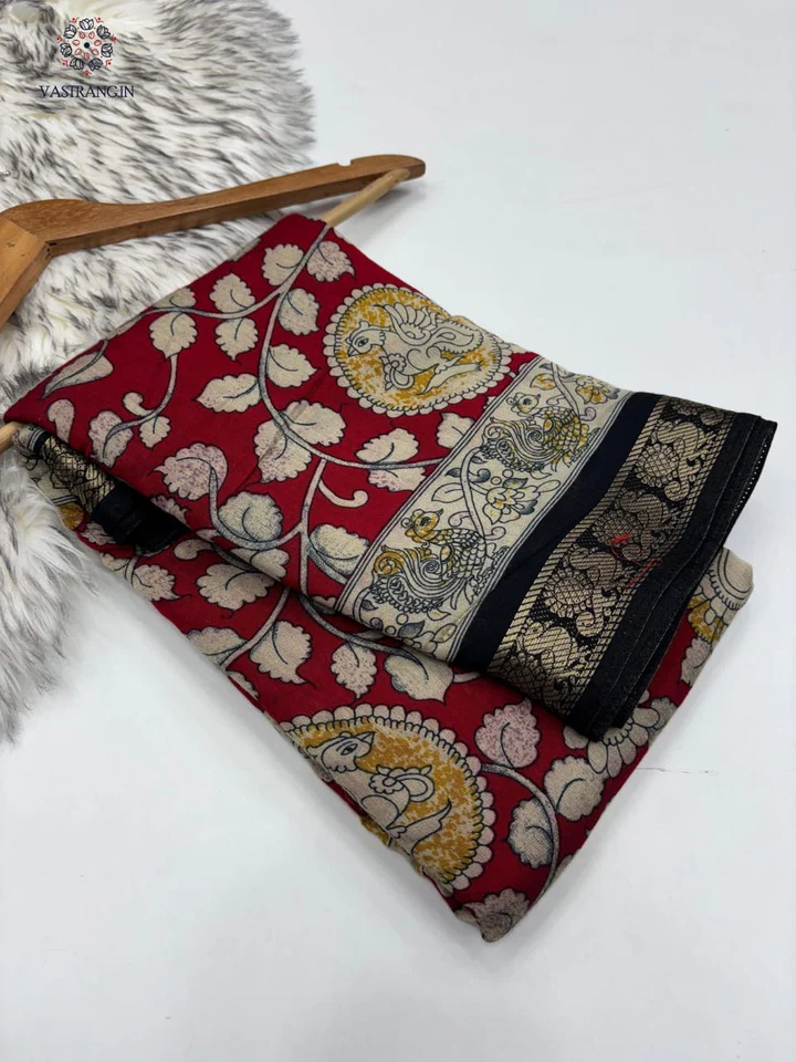 Pure Red Mangalkari Viscose Silk Saree with Weaving Work – Designer Festive Wear